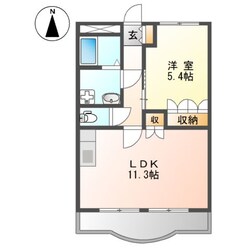 萱島駅 徒歩18分 2階の物件間取画像